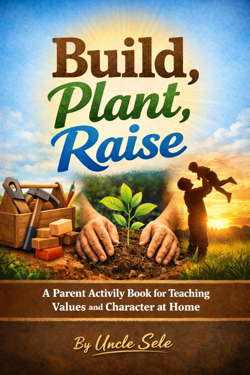 Build, Plant, and Raise: A Parent Activity Book for Teaching Values and Character at Home.