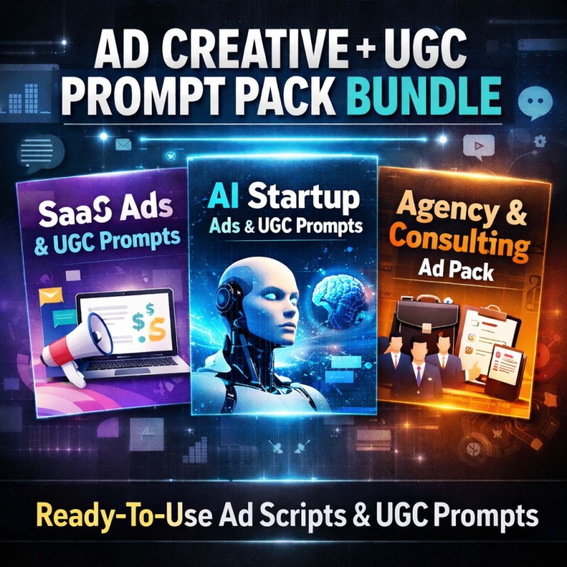 Ad Creative + UGC Prompt Pack Bundle