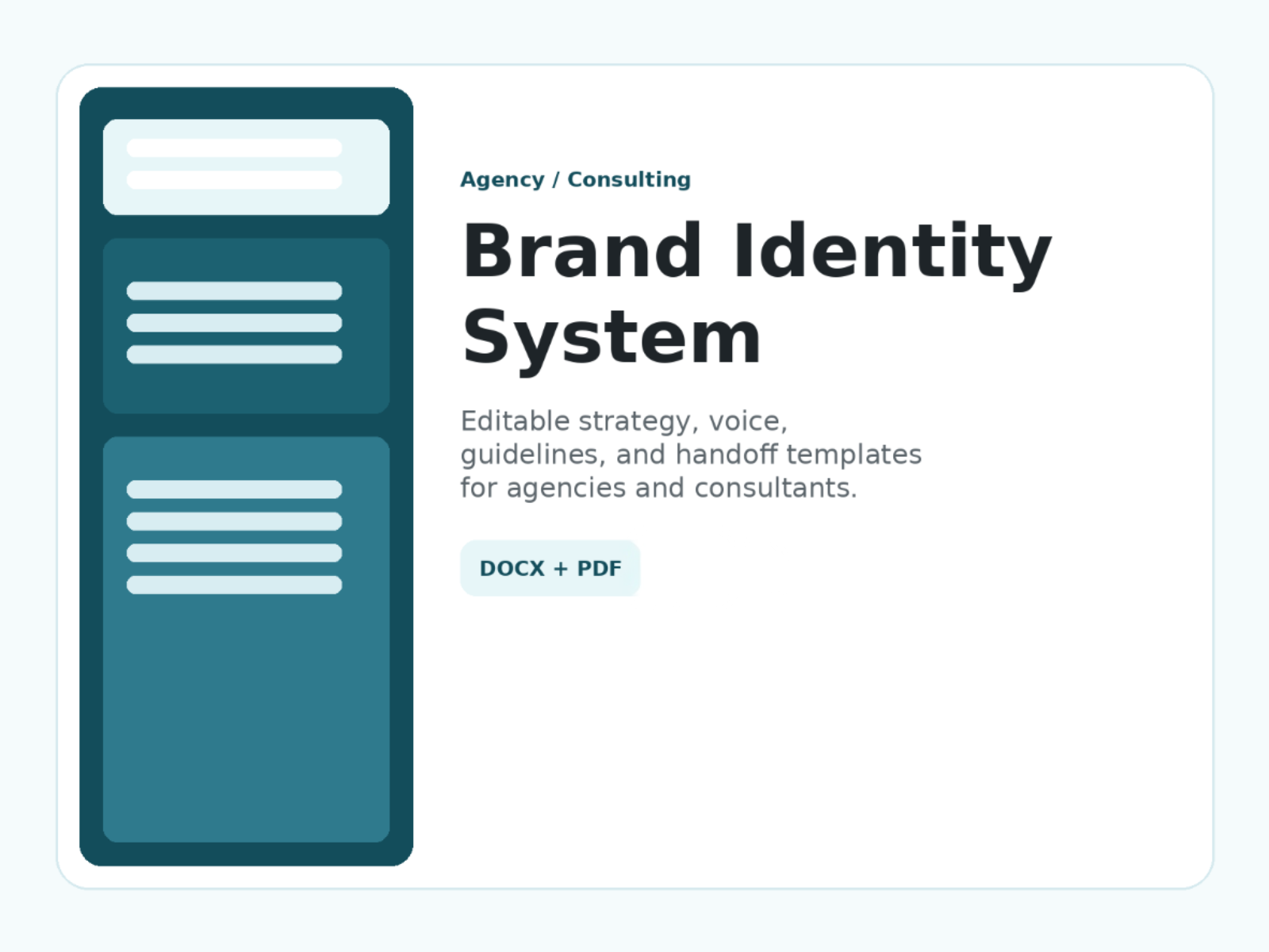 Agency / Consulting Brand Identity System Pack