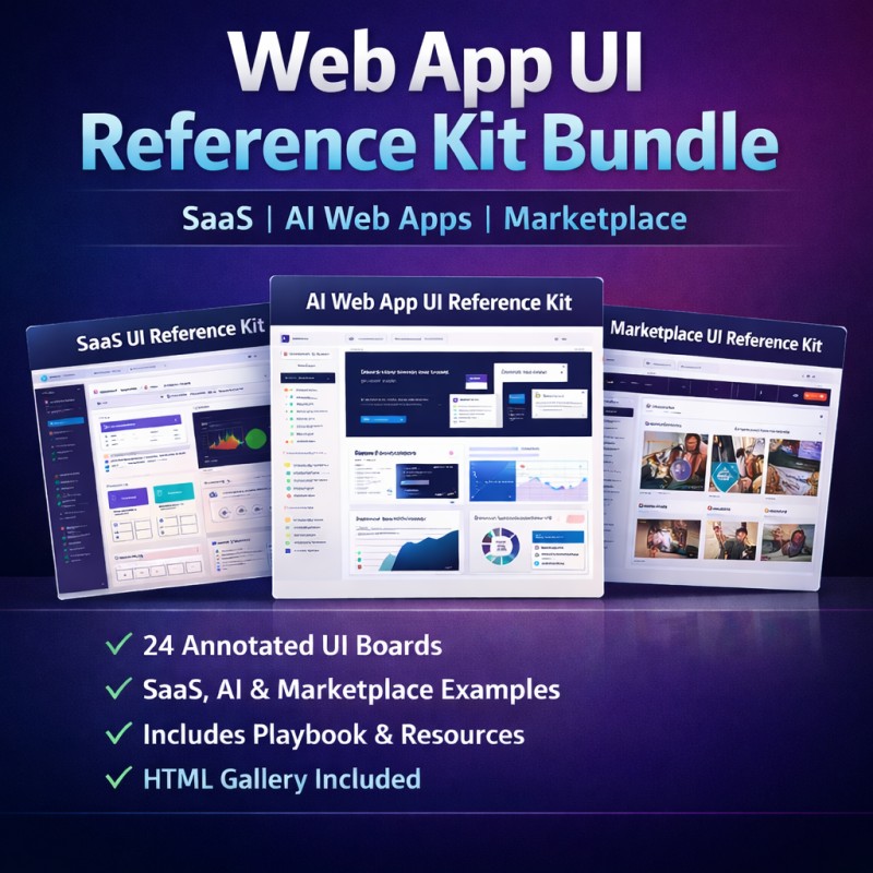 Web App UI Reference Kit Bundle