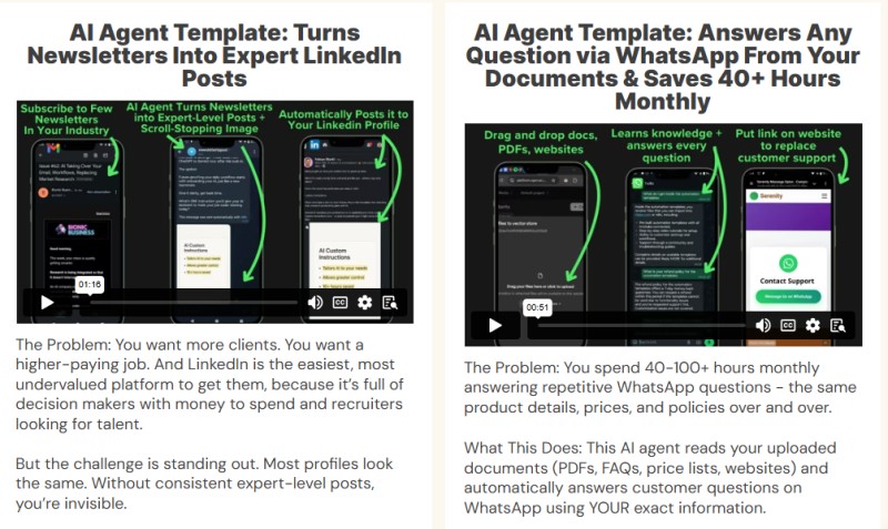 AI Automations & Agent Templates