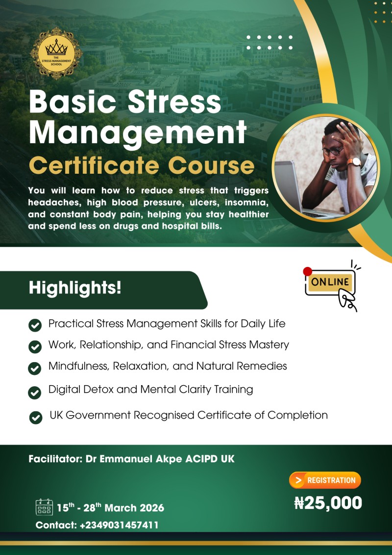 Basic Stress Management Certificate Course 3.0