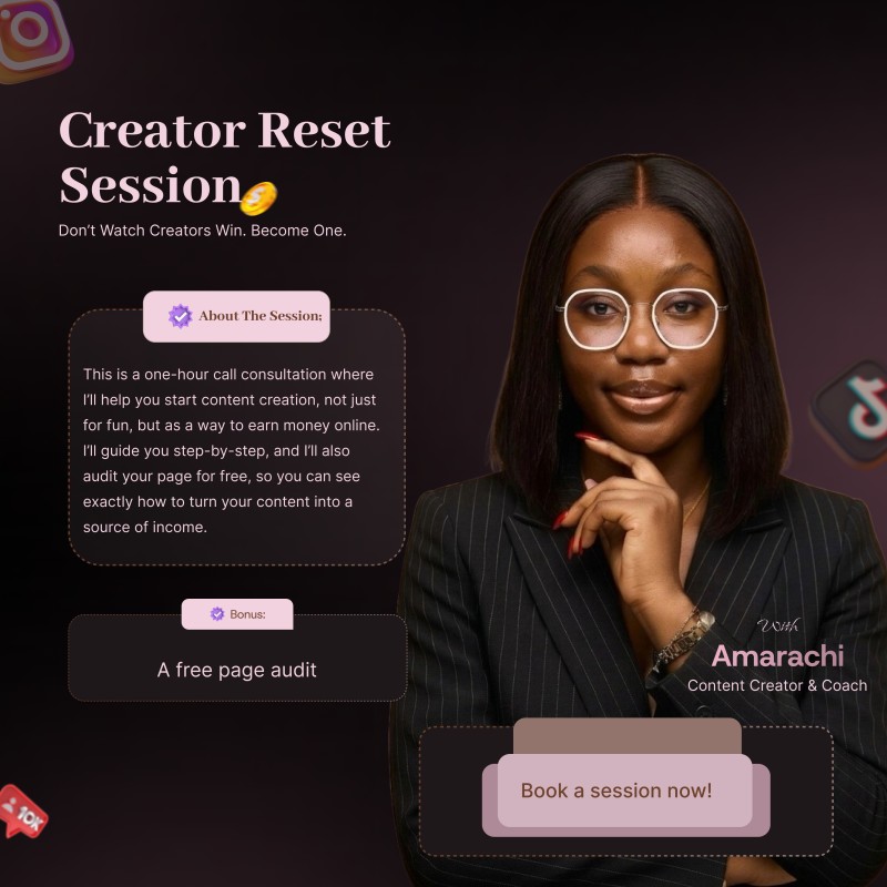 Creator Reset Session with Amara