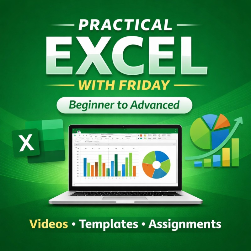 Practical Excel with Friday – Beginner to Advanced (With Bonuses)