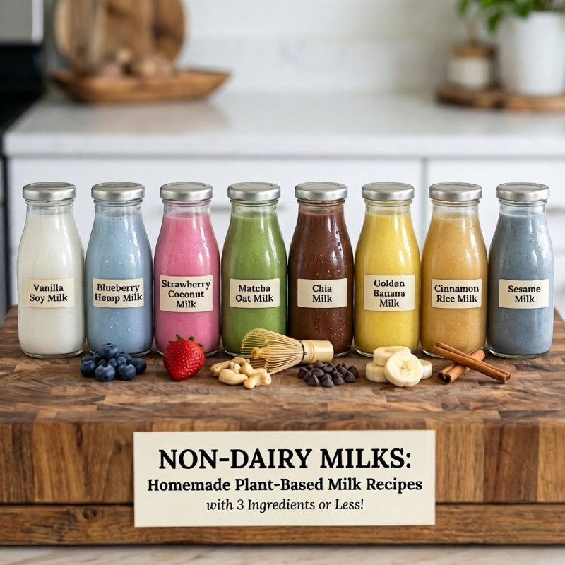 10 Essential Homemade Plant-Based Milk