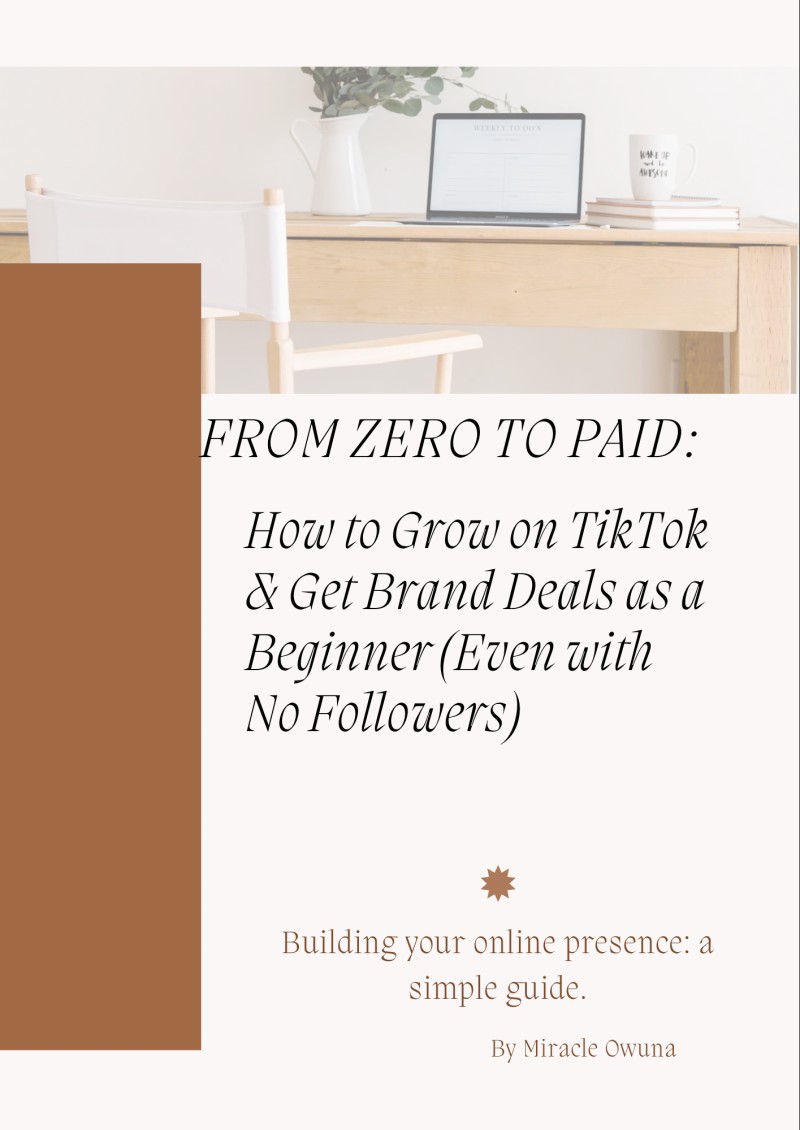FROM ZERO TO PAID: How to Grow on TikTok & Get Brand Deals as a Beginner Even with No Followers)