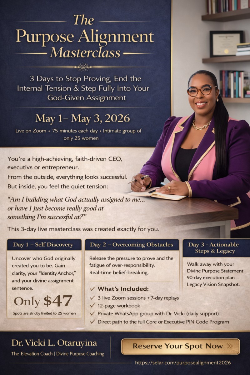 The Purpose Alignment Masterclass - When Success Is Not Enough: How to Find Clarity in Your True Assignment