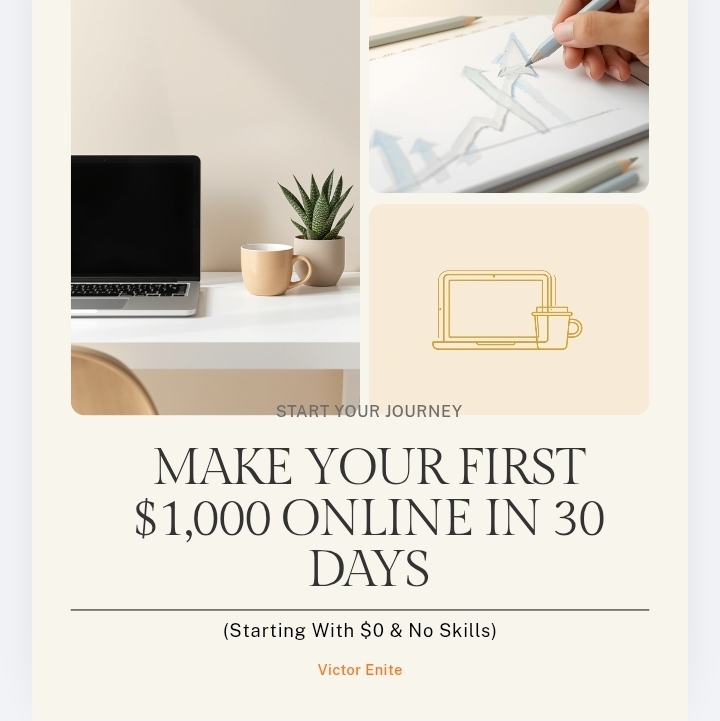 Make Your First $1,000 Online in 30 Days (Starting With $0 & No Skills)