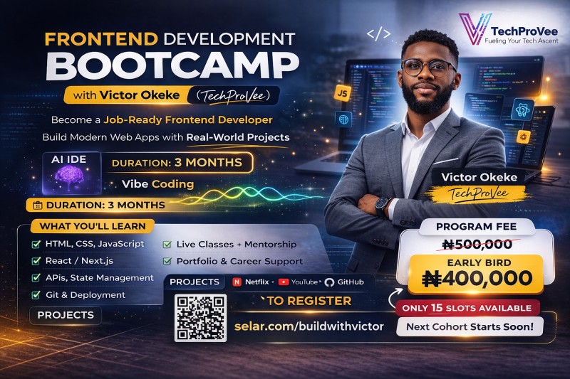 Frontend Development Bootcamp with Victor Okeke (TechProVee)