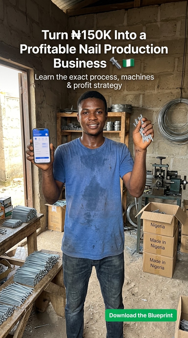 Business Plan - (Nail Production Business in Nigeria)
