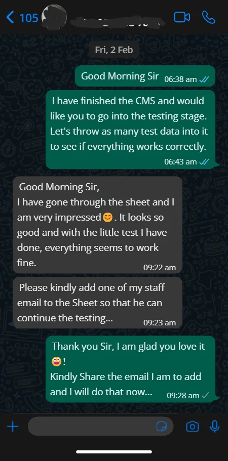 Customer review 1