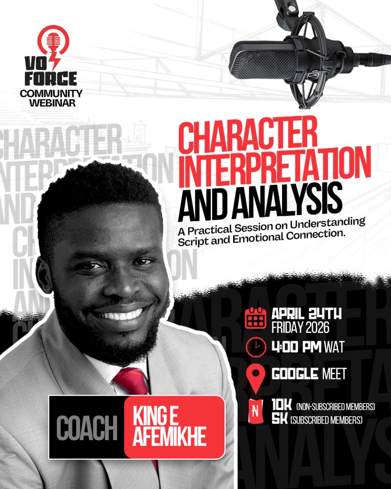CHARACTER ANALYSIS AND INTERPRETATION CLASS VO FORCE MEMBERS ONLY