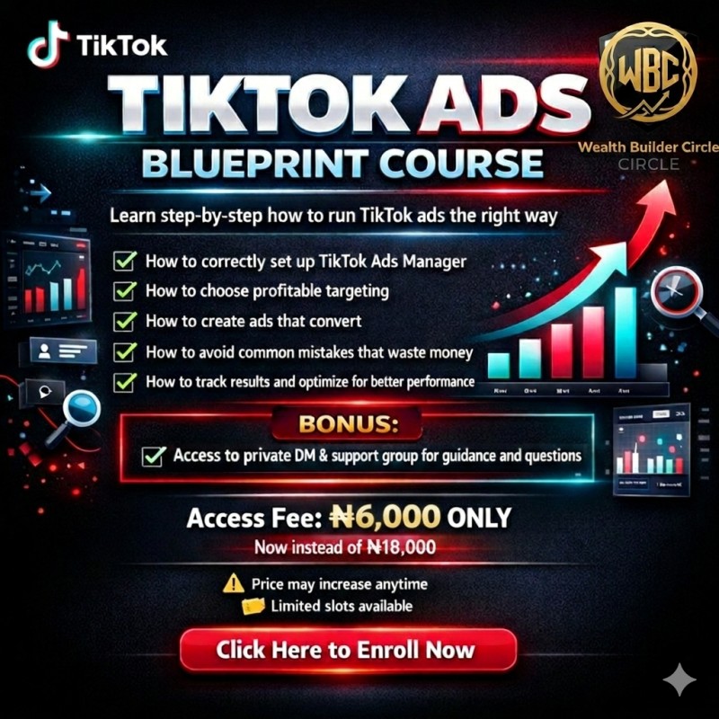 TIKTOK ADS BLUEPRINT COURSE