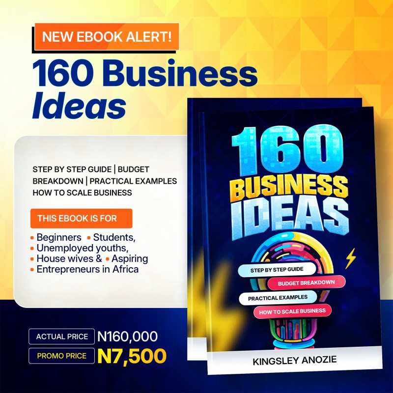 160 BUSINESS IDEAS AND SIDE HUSTLES FOR STUDENTS, HOUSEWIVES, GRADUATES AND UNEMPLOYED YOUTHS
