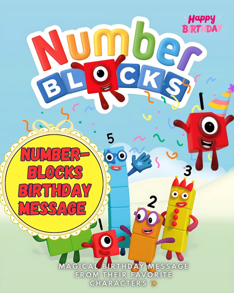 NUMBERBLOCKS BIRTHDAY MESSAGE