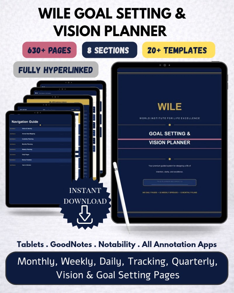 WILE Goal Setting & Vision Planner
