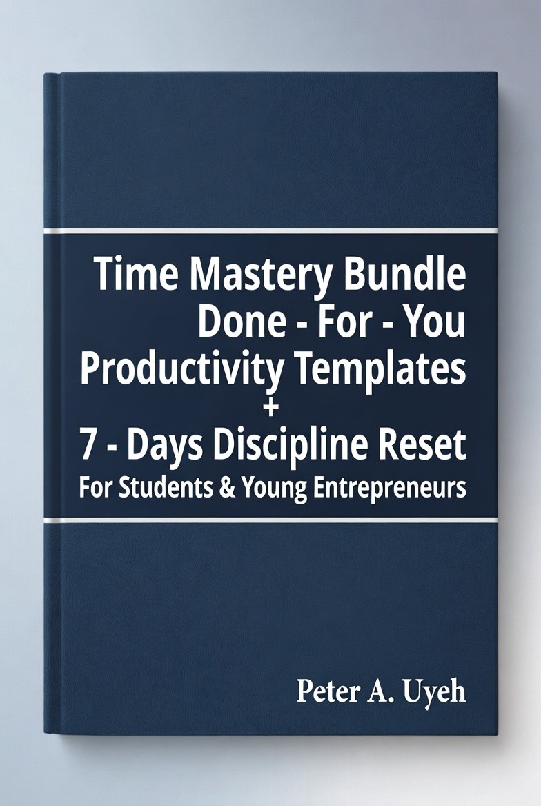 Time Mastery Bundle – Done-For-You Productivity Templates + 7-Day Discipline Reset