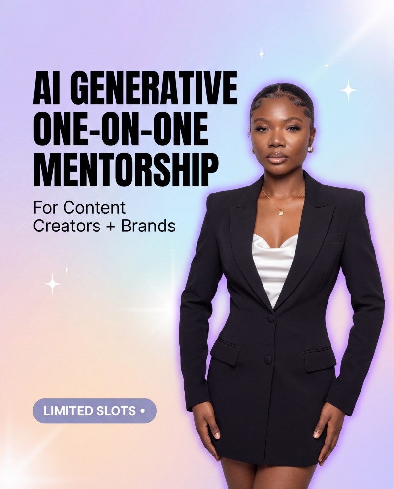 ONE-ON-ONE GENERATIVE AI VISUALS MENTORSHIP