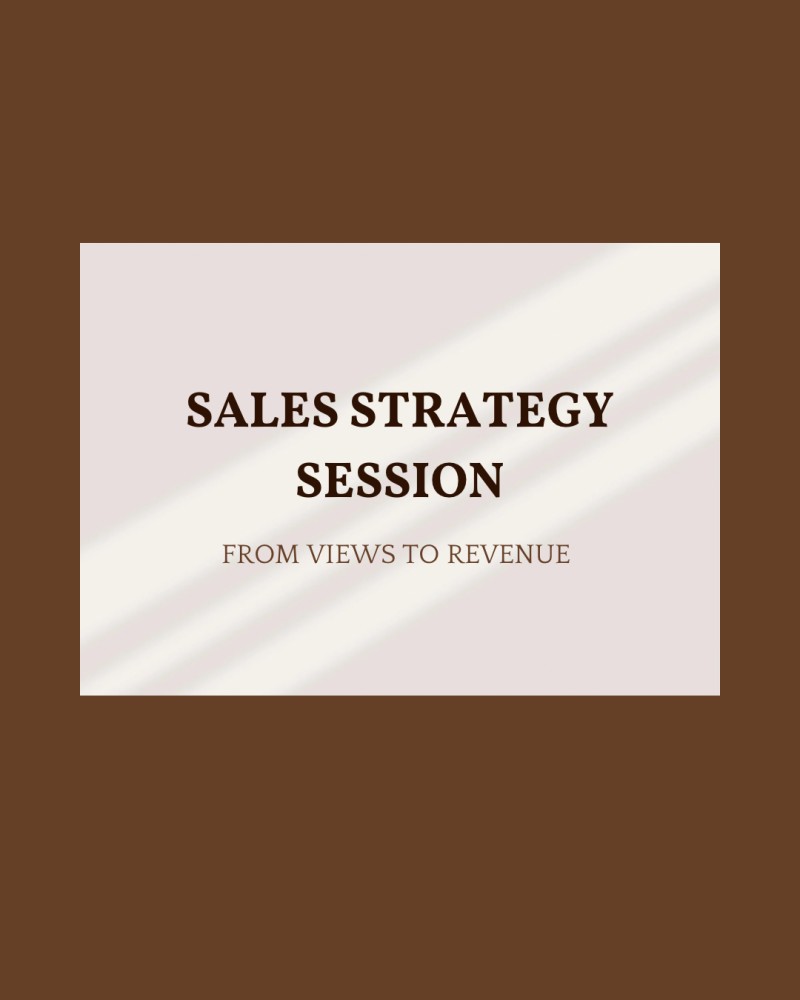 SALES STRATEGY SESSION