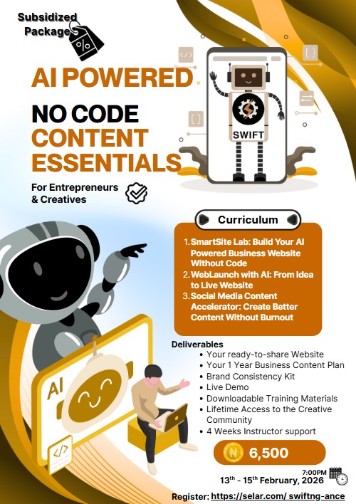 AI-Powered No-Code Website Training & Content Creation for Business Owners & Creatives