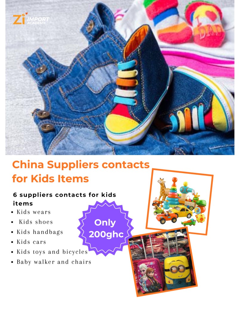 China Suppliers contacts for Kids Items