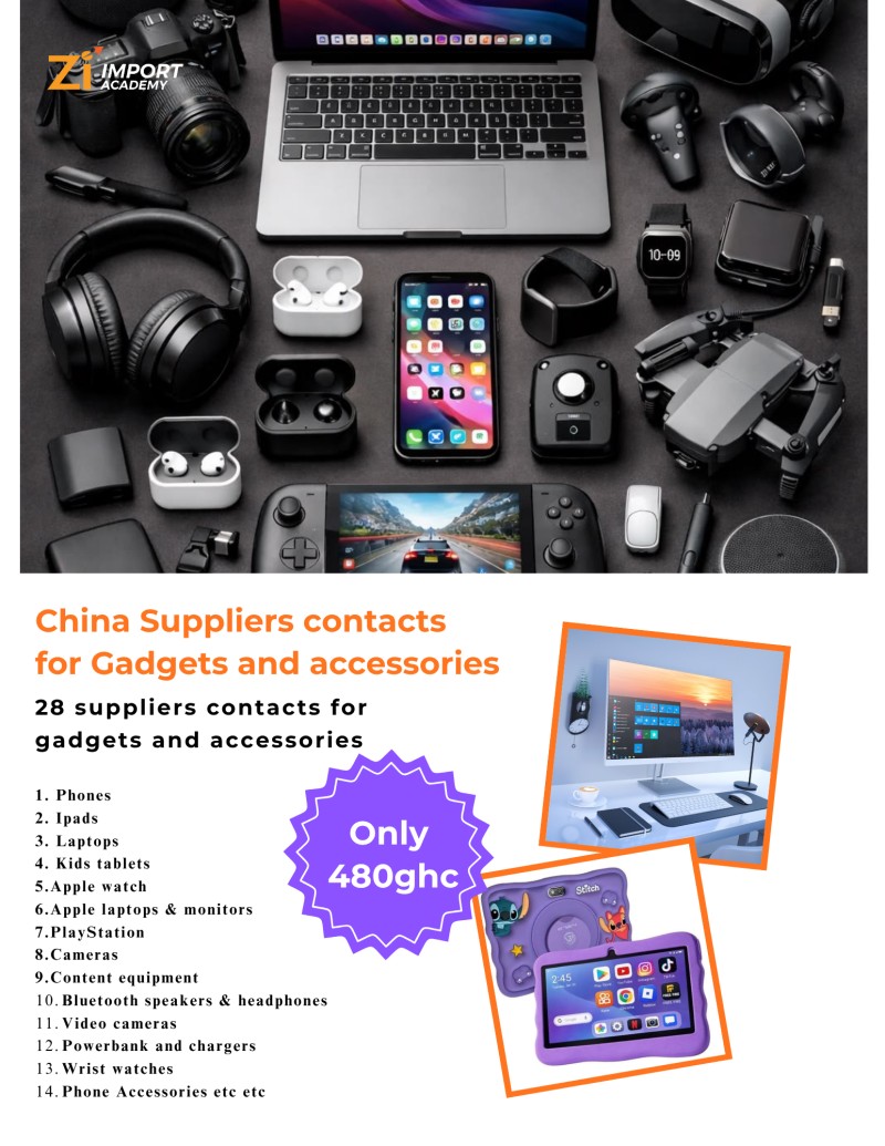 Suppliers contacts for Gadgets & Accessories