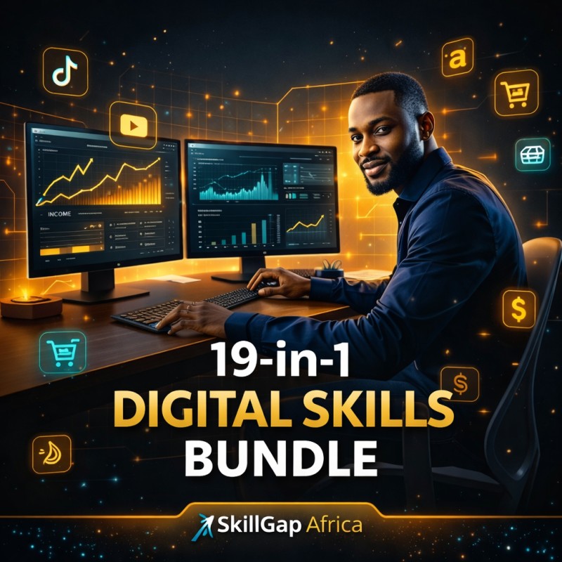 Buy The 19-In-One Digital Skills Course Bundle by SkillGap Africa on Selar