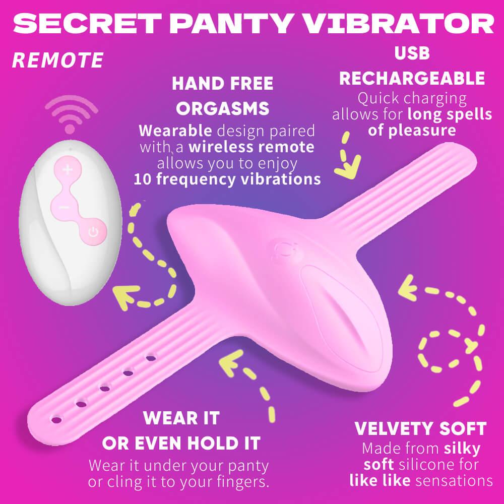 mens oral sex toy App Controlled Magnetic Snap Panty Vibrator for Public Wear/Play