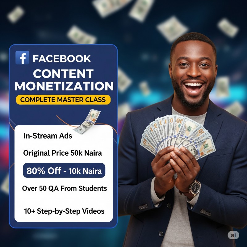Buy Facebook Content Monetization Complete Master Class (Plus Video) by ...